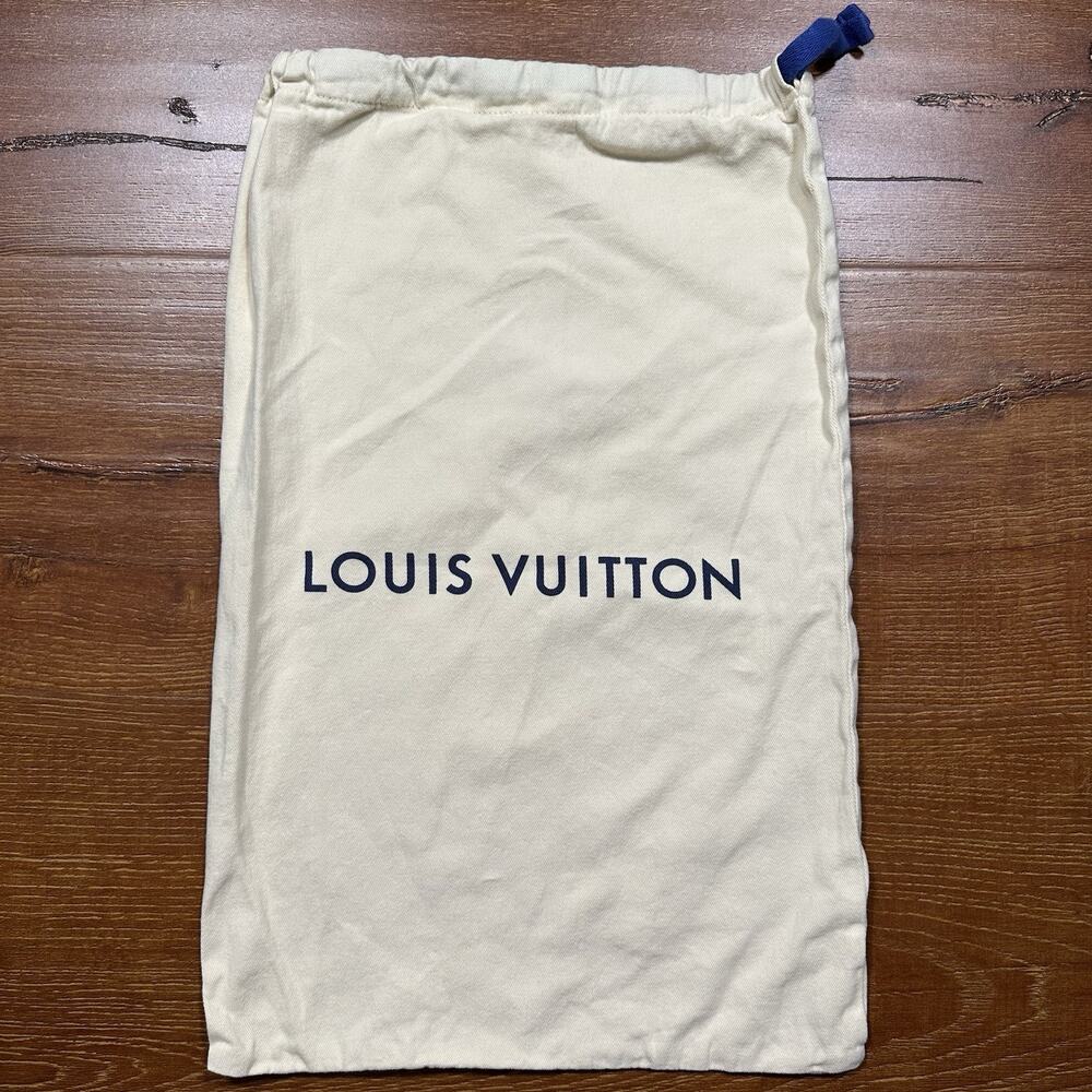 Louis Vuitton Dust Bag 17.5"x11.5" Beige Drawstring Cover Protector Storage Gift